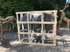HUGE CRATED 1.7M ELEPHANT HEAD STATUE