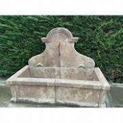 RECTANGULAR CAST STONE PROVINCIAL FOUNTAIN