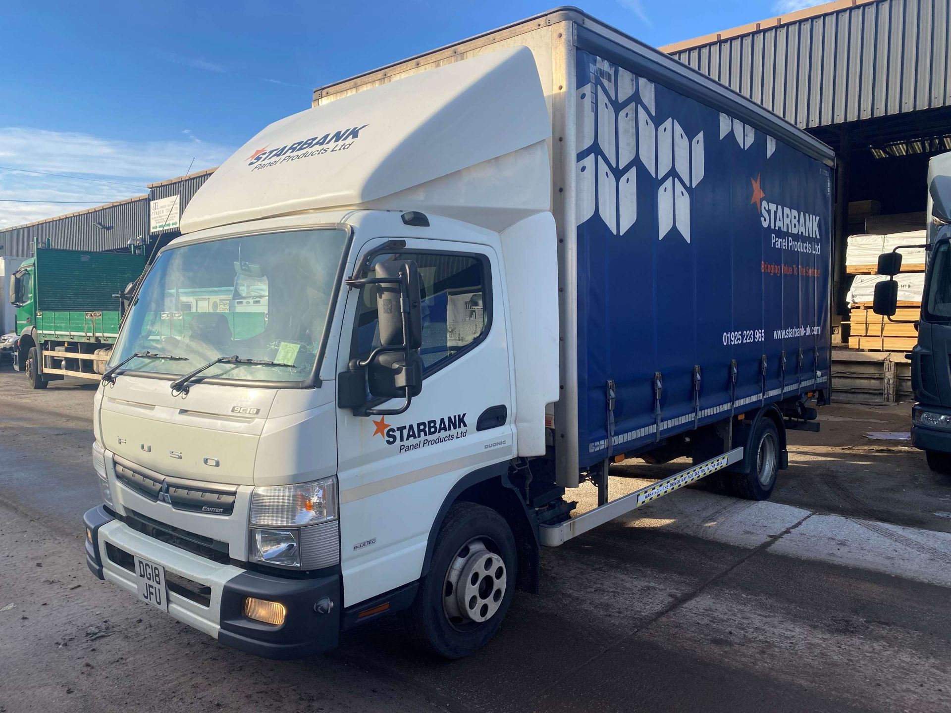 2018 18 REG MITSUBISHI FUSO CANTER 9TONNE 9C18 CURTAIN SIDER (SOLD OFF SITE - LIVERPOOL) - Image 2 of 10