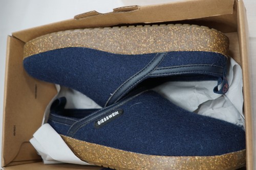 thumbnail image 2 of Giesswein Virgin Wool Slippers EUR 41 Ocean Blue US Women 10 2 of 13