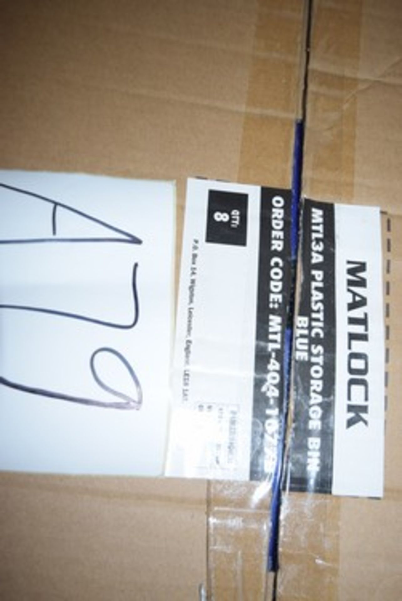 3 x boxes of Matlock plastic storage bins, 8 pieces per box, 620 x 370 ...