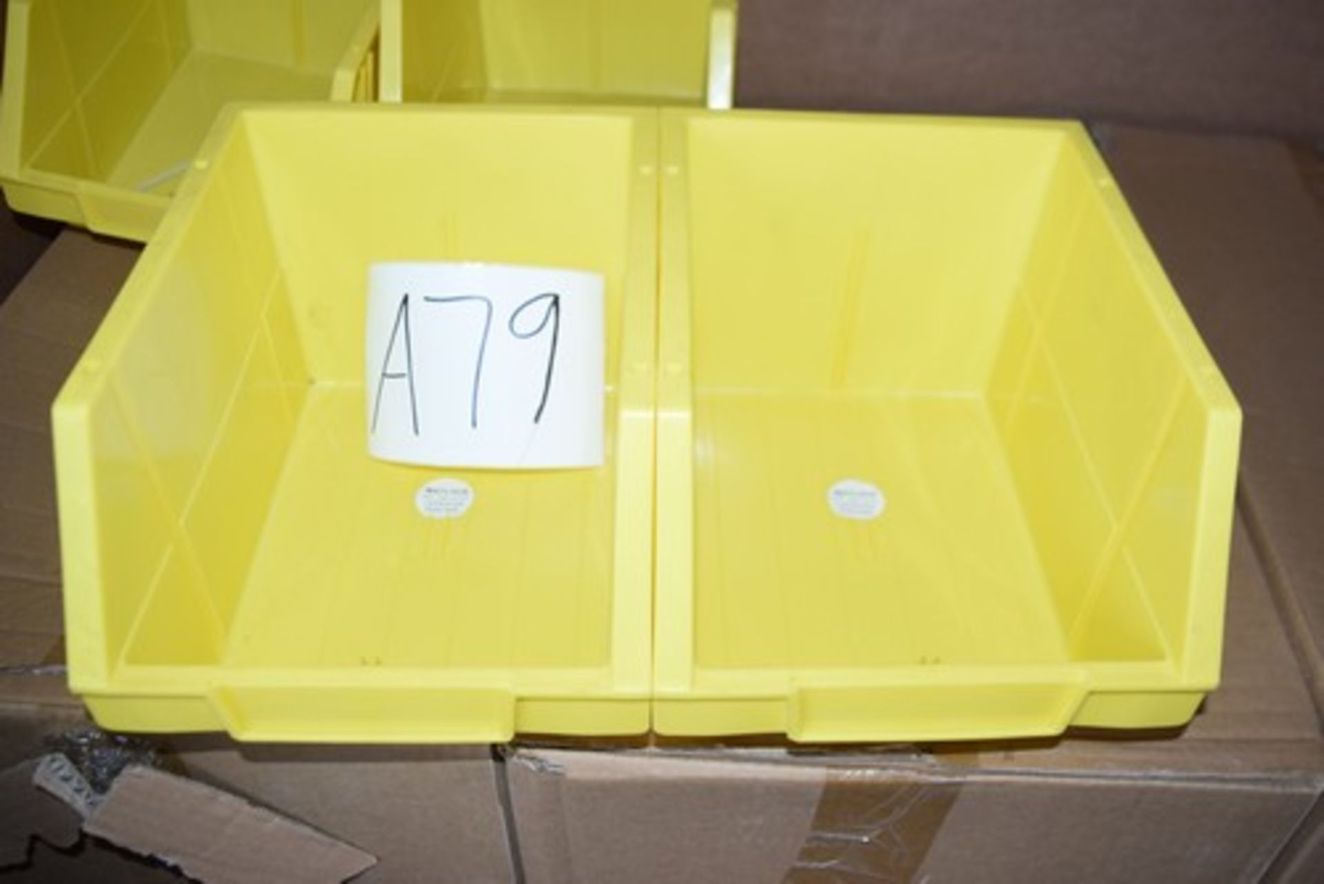 3 x boxes of Matlock plastic storage bins, 8 pieces per box, 620 x 370 ...