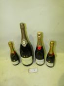 1 x 1.5 litre bottle of Berry Bros & Rudd grand cru champagne, 1 x 750ml bottle of Moet & Chandon