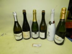 13 x assorted bottles of Blanc de Blancs (13) (GS37)