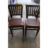 A magnum of office/conference chairs, 2 x fabric, 12 x black plastic and 4 x blue plastic chairs -