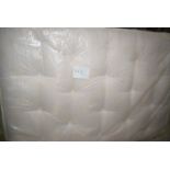 1 x Sareer Matrah, pocket sprung 4ft (double) mattress, dirty marks where packaging has split -