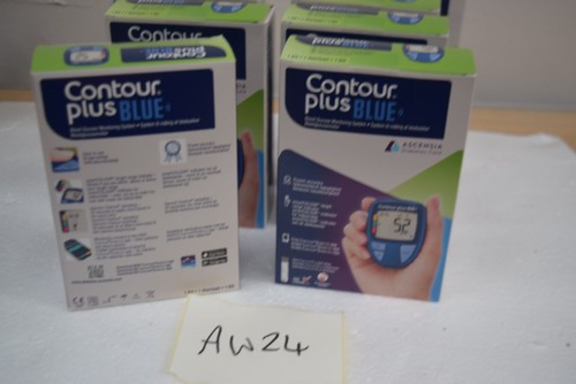 8 x Contour Plus Blue, blood glucose monitoring systems - sealed new in ...