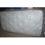 1 x Serenity single mattress, one pink mark on one side of mattress - new in pack (GSF11)M12