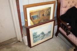 A framed and glazed David Lane print 