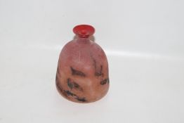 A Murano Scavo glass vase by Cenedese