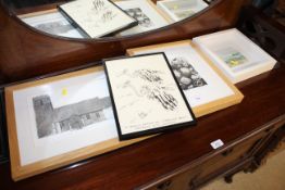 Peter Hoon, pencil signed engraving depicting Butl