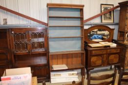 A Victorian pine graduated bookcase