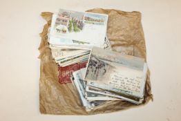 A quantity of vintage post-cards