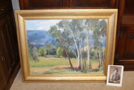 Francis Duffy, oil on board 