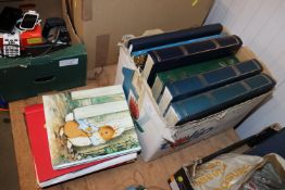 A large quantity of post-card albums and contents,