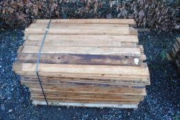 A quantity of various sawn timber lengths (mostly