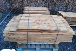 A quantity of feather edged fencing boards (mostly