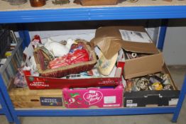 Four boxes containing various sundry items to incl