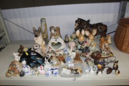 A collection of various ornaments to include Wade