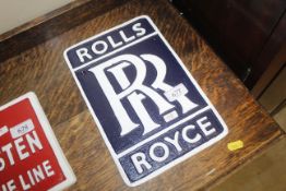 A reproduction Rolls Royce sign (128)