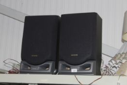 A pair of Aiwa speakers