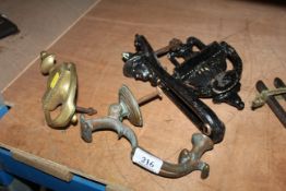 Four various door knockers