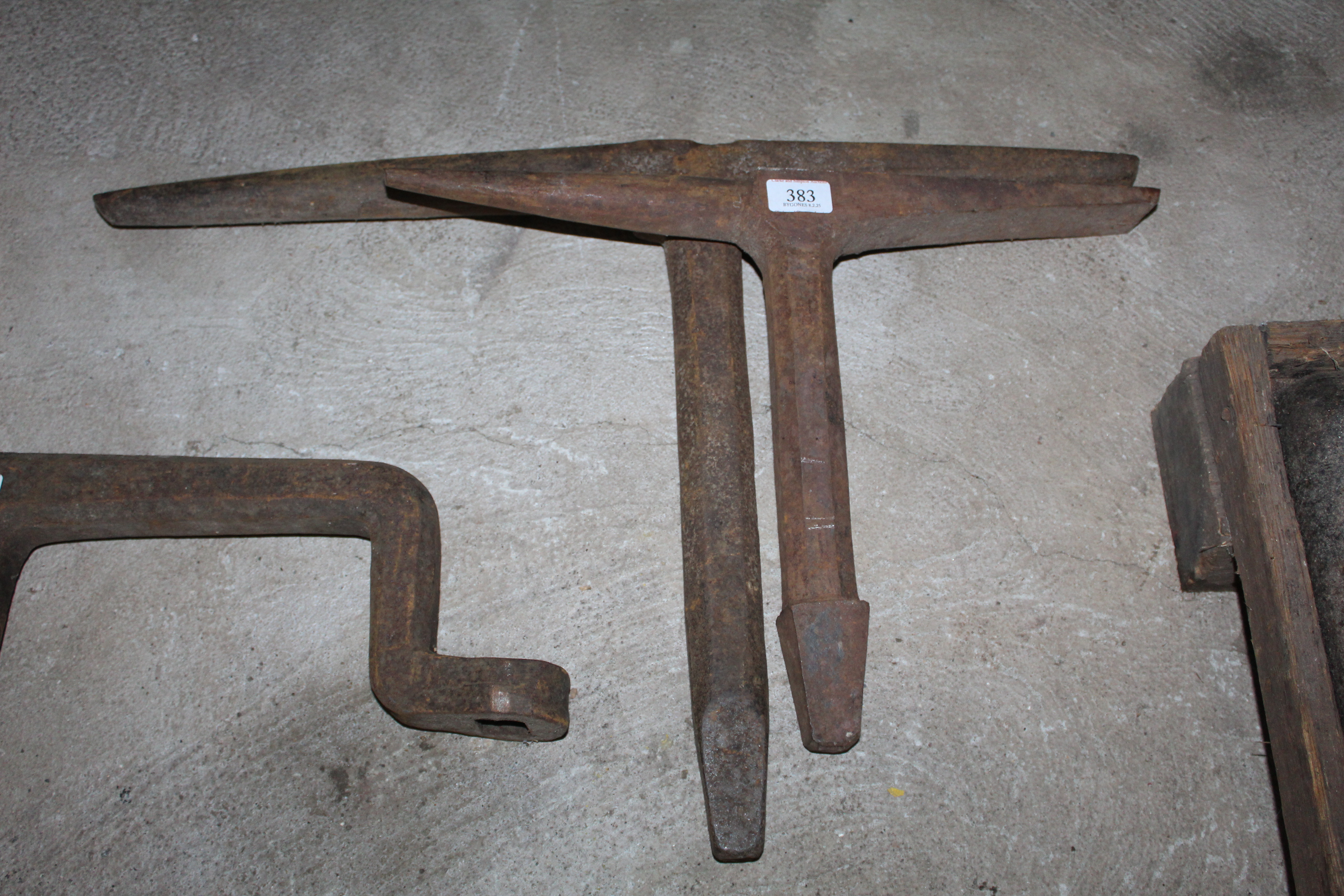 Two large bick irons