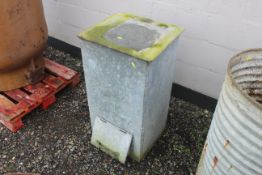 A Jones & Son galvanised coal bunker