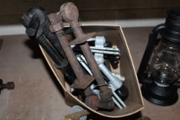 A quantity of large farm gate hinges