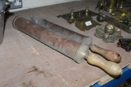 Two vintage garden sprayers one named to Dron Wal