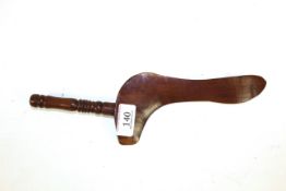 A 19th Century yew wood Yorkshire Dales goosewing knitting sheath