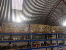 Three light up fairground panels