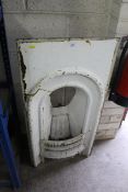 A small Victorian cast iron fireplace AF
