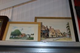 Kevin Robinson, limited addition print of Southwold 77 / 850 together with a watercolour study of