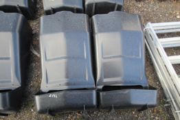 2x unused Rotecna pig feed hoppers. V