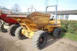 Benford 6000PSR 6T 4WD swivel tip dumper. Serial No. SLBDDN00EX12HG263. Key held. V