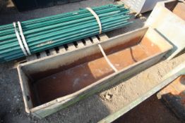 Galvanised water trough. From a local deceased est