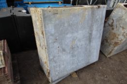 Galvanised tank. V