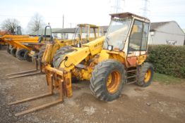 JCB 520-4 4WD Farm Special Loadall. Registration C662 XVG. Date of first registration 05/09/1985.