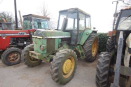 John Deere 3130 4WD tractor. Registration SCE 562S. Date of first registration 10/11/1977. 16.9R38