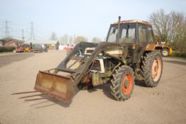 David Brown 1494 Hydra-Shift 4WD tractor. 4,458 hours. 13.6-38 rear wheels and tyres @ 99%. 11.2-