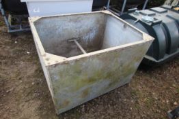 Large galvanised tank. V
