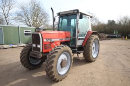 Massey Ferguson 3090 Datatronic 4WD tractor. Registration H423 YAP. Date of first registration 01/