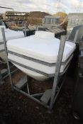 IBC container on galvanised stand. V
