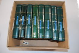 A box containing eight stock books of bird related