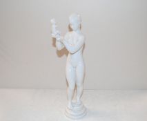 A porcelain figure group of mother and child by Bi