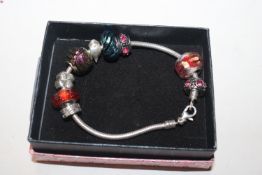 A Pandora style bracelet