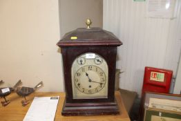 A German three hole mantel clock