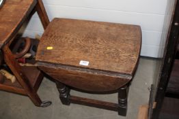 An Ipswich Oak style drop leaf table