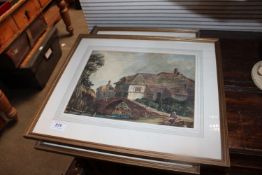 Two watercolour studies depicting landscape scenes